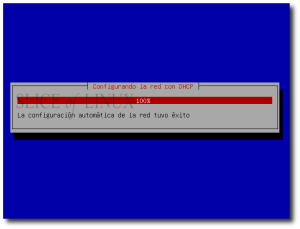 Red configurada correctamente con DHCP