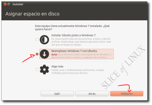 Eliminar Windows 7 e instalar Ubuntu