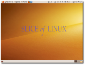 Interfaz de Ubuntu 9.10